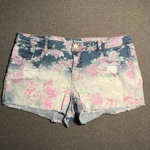 Mossimo- Jean Floral Shorts